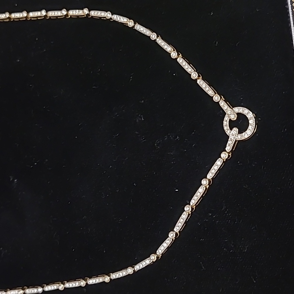 18k Diamond Tennis  Necklace 21 Grams - Picture 3 of 12